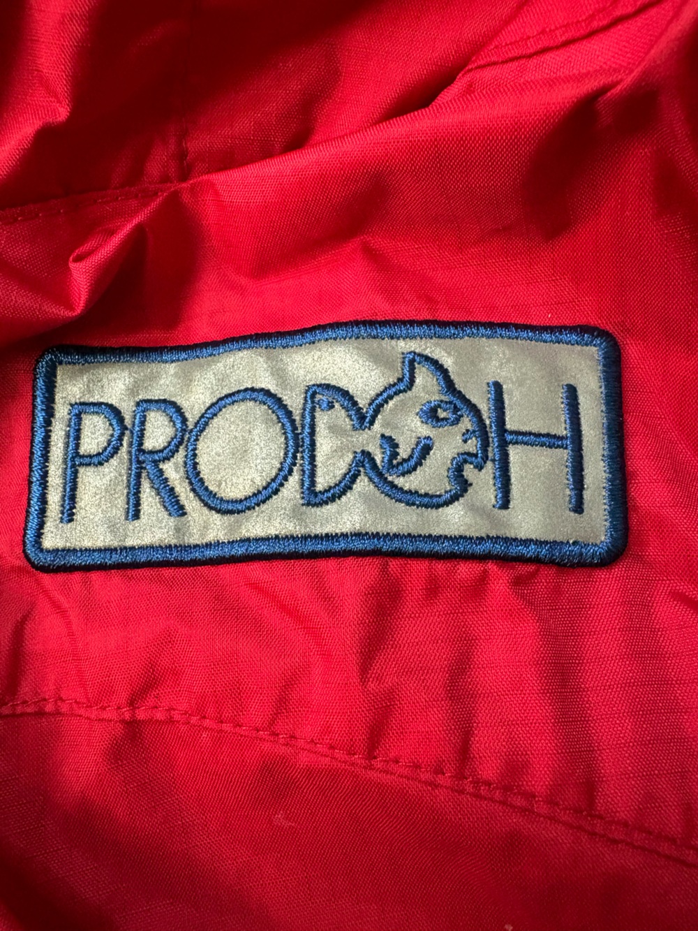 Prodeh Kids' Red Hooded Raincoat with Blue Lining - Picture 2 of 11